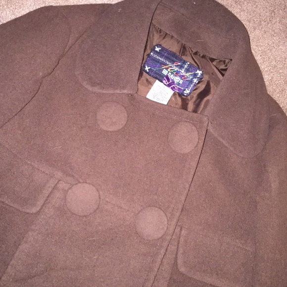 ⭐️ JACK by BB Dakota⭐️Brown Suede Peacoat STYLE⭐️ - Picture 4 of 5